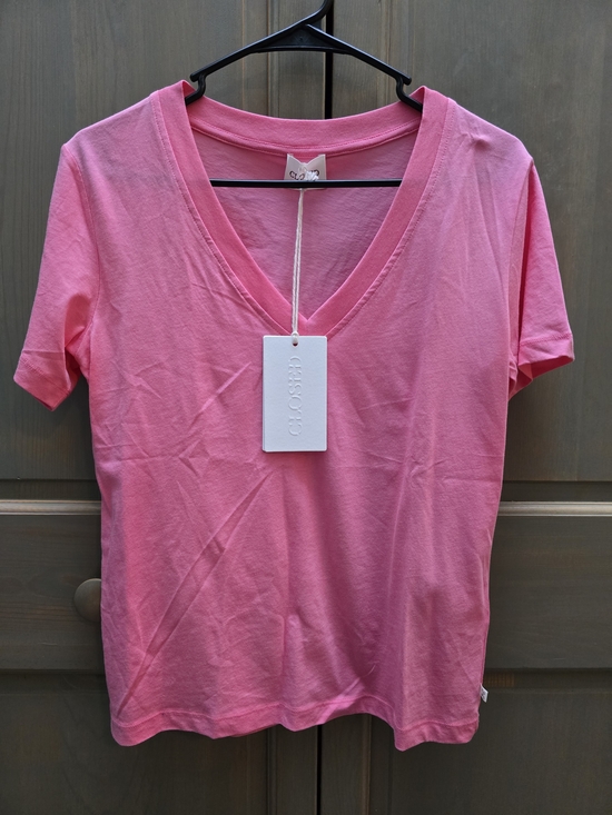 Closed Tops - Closed Pink V-Neck Short Sleeve Tee